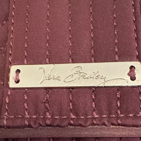 Vera Bradley Quilted Clutch in Rich Burgundy - Picture 2 of 7